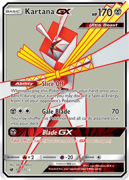 Kartana GX (Full Art) 106/111 Holofoil SM – Crimson Invasion