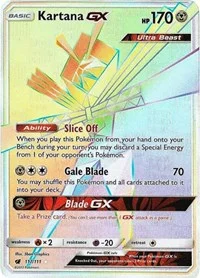 Kartana GX (Secret) | 117/111 | Holofoil | SM - Crimson Invasion
