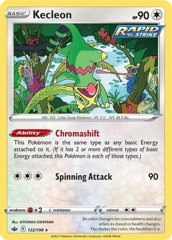 Kecleon 122/198 Reverse Holofoil SWSH06: Chilling Reign