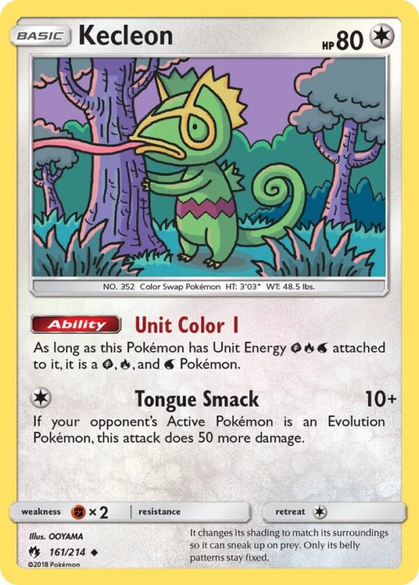 Kecleon (161) 161/214 Normal SM – Lost Thunder Kecleon (161) 161/214 Normal SM – Lost Thunder