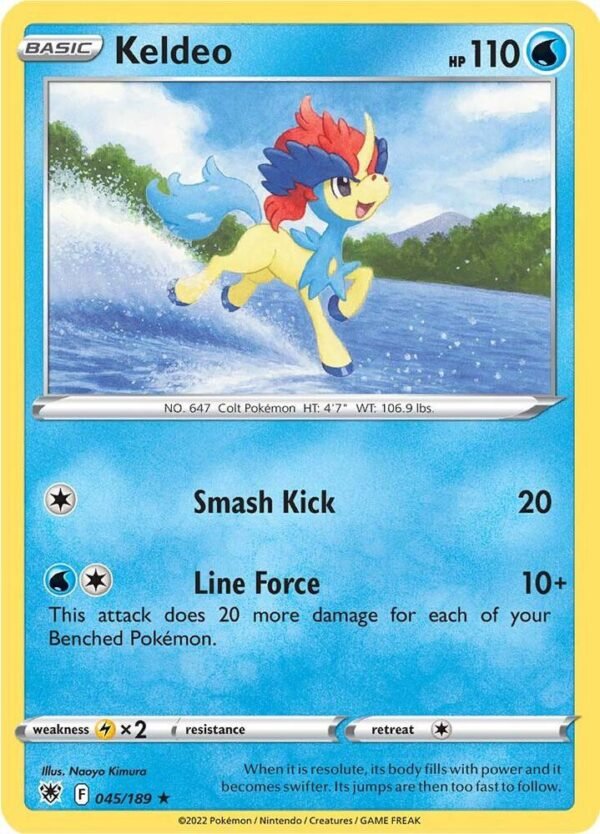 Keldeo 045/189 Reverse Holofoil SWSH10: Astral Radiance