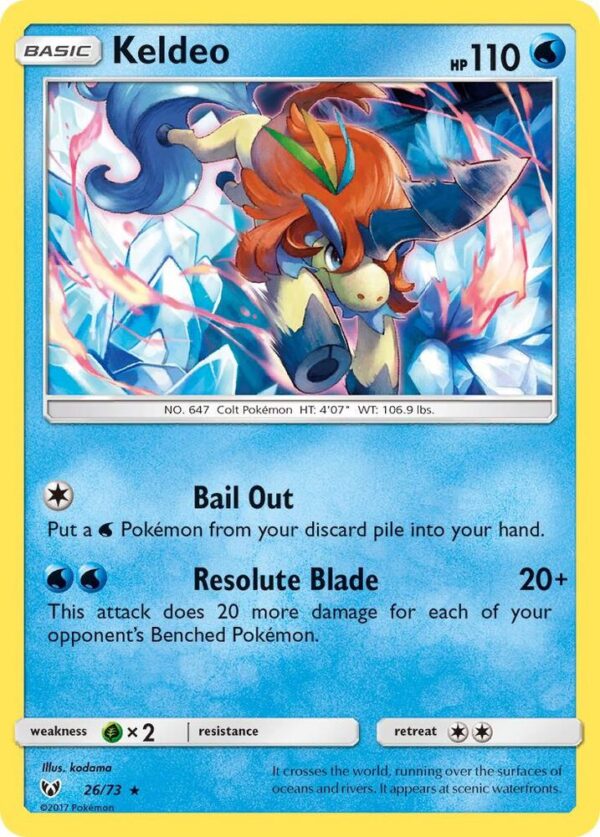 Keldeo 26/73 Reverse Holofoil Shining Legends