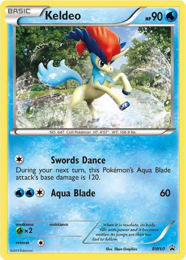 Keldeo BW60 Normal Black and White Promos Keldeo BW60 Normal Black and White Promos