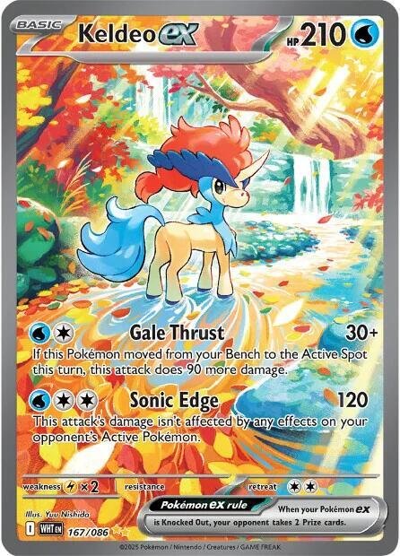 Keldeo ex 167/086 Holofoil SV: White Flare Keldeo ex 167/086 Holofoil SV: White Flare