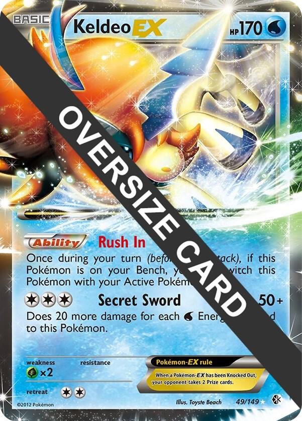 Keldeo EX 49/99 049/099 Holofoil Jumbo Cards