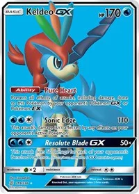 Keldeo GX (Full Art) | 219/236 | Holofoil | SM - Unified Minds