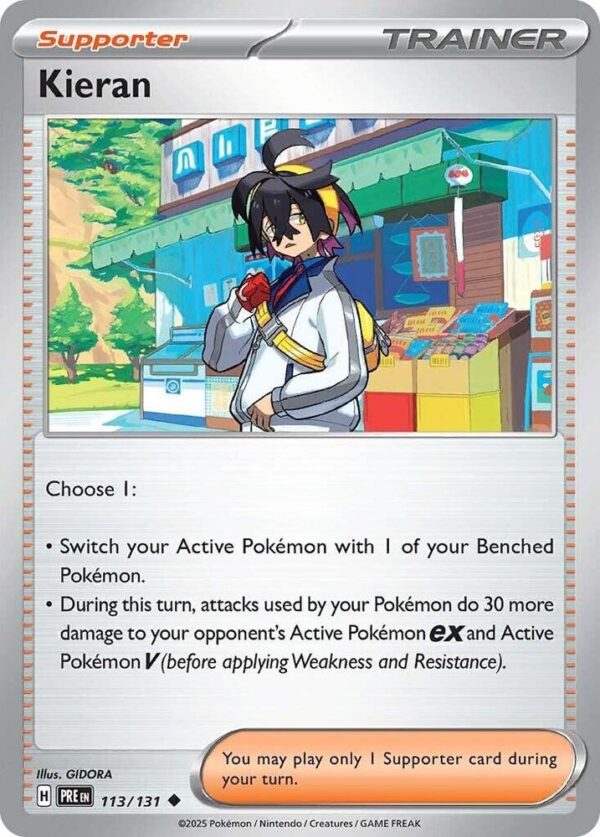 Kieran 113/131 Normal SV: Prismatic Evolutions Kieran 113/131 Normal SV: Prismatic Evolutions