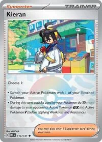 Kieran | 113/131 (Poke Ball Pattern) | Holofoil | SV: Prismatic Evolutions Kieran | 113/131 (Poke Ball Pattern) | Holofoil | SV: Prismatic Evolutions