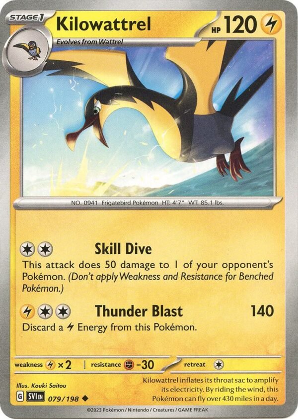 Kilowattrel 079/198 Normal SV01: Scarlet & Violet Base Set