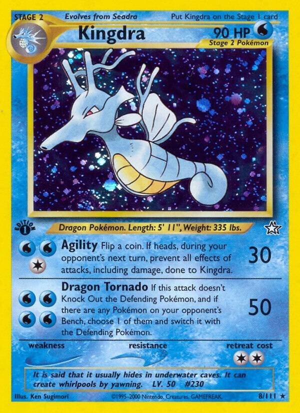 Kingdra 008/111 1st Edition Holofoil Neo Genesis