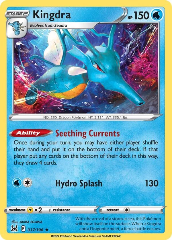 Kingdra 037/196 Normal Deck Exclusives Kingdra 037/196 Normal Deck Exclusives