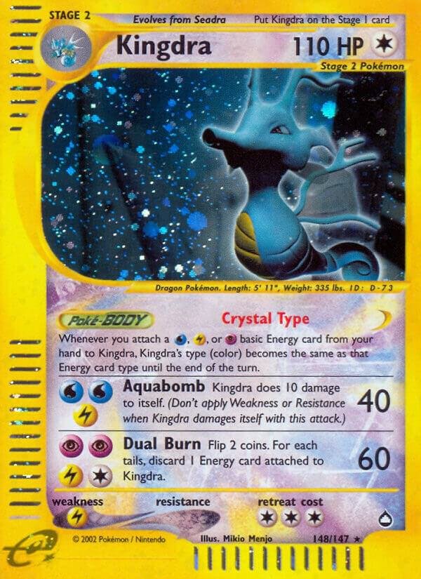 Kingdra (148) 148/147 Holofoil Aquapolis