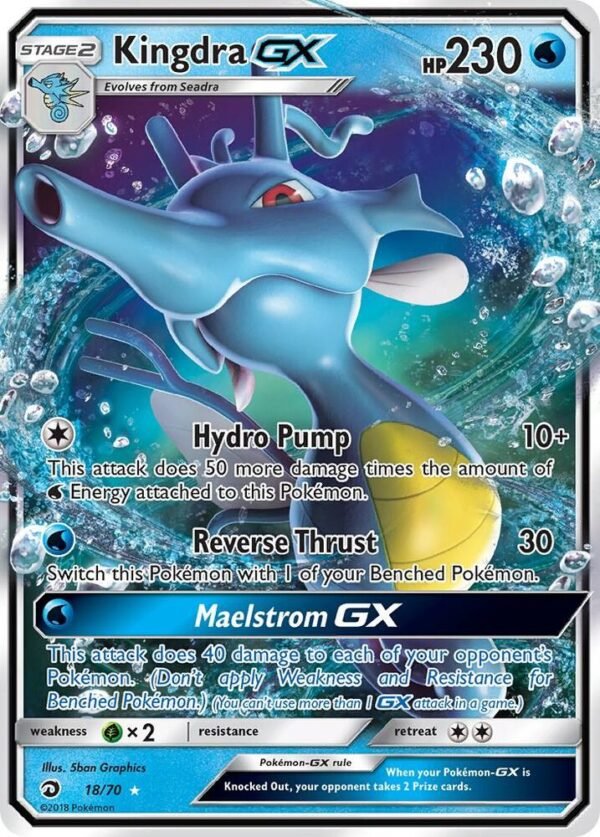 Kingdra GX 18/70 Holofoil Dragon Majesty