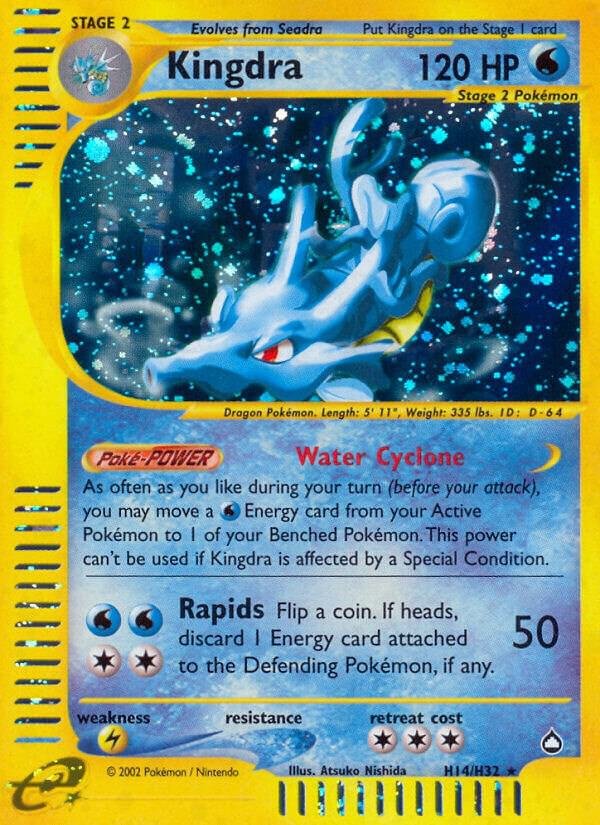 Kingdra (H14) H14/H32 Holofoil Aquapolis