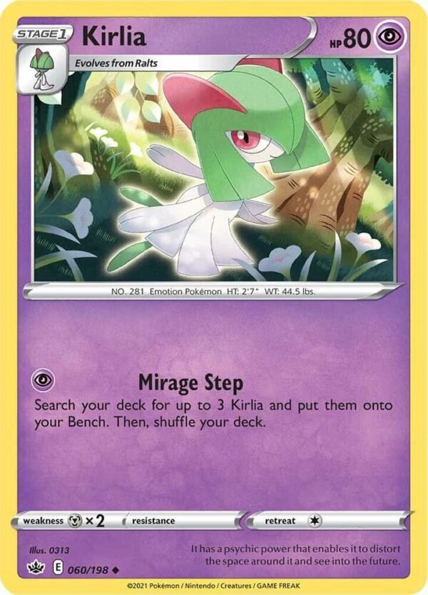 Kirlia 060/198 Normal SWSH06: Chilling Reign Kirlia 060/198 Normal SWSH06: Chilling Reign