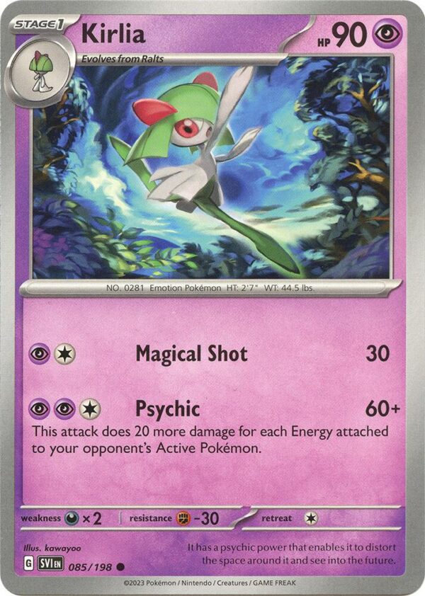 Kirlia 085/198 Reverse Holofoil SV01: Scarlet & Violet Base Set