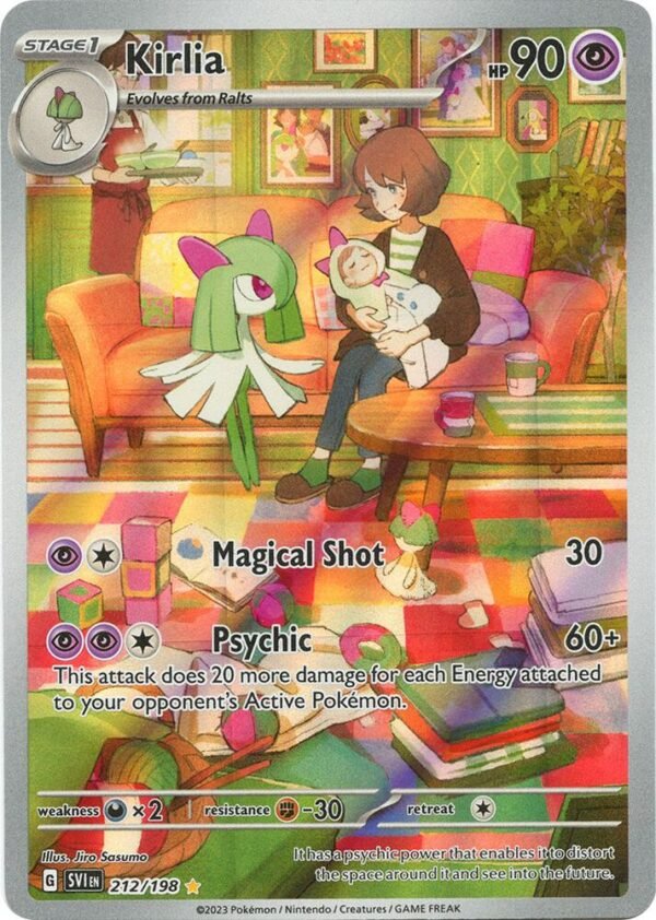 Kirlia 212/198 Holofoil SV01: Scarlet & Violet Base Set Kirlia 212/198 Holofoil SV01: Scarlet & Violet Base Set