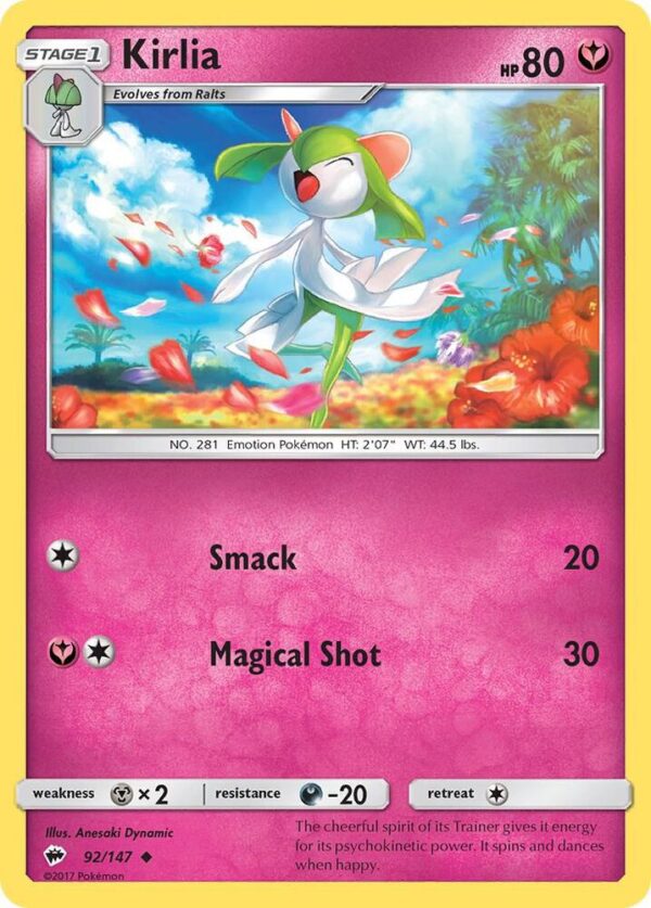 Kirlia 92/147 Normal SM – Burning Shadows Kirlia 92/147 Normal SM – Burning Shadows