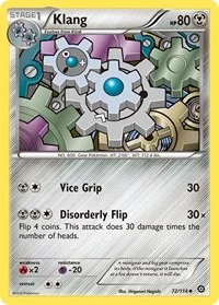 Klang | 72/114 | Reverse Holofoil | XY - Steam Siege