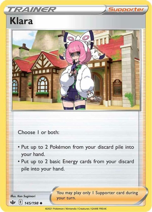 Klara 145/198 Reverse Holofoil SWSH06: Chilling Reign