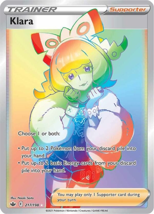 Klara (Secret) 217/198 Holofoil SWSH06: Chilling Reign