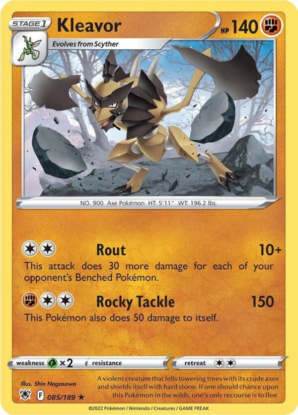 Kleavor (85) 085/189 Normal SWSH10: Astral Radiance Kleavor (85) 085/189 Normal SWSH10: Astral Radiance