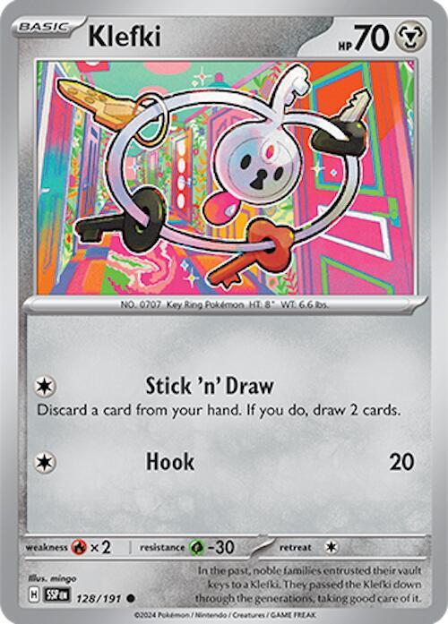 Klefki 128/191 Reverse Holofoil SV08: Surging Sparks