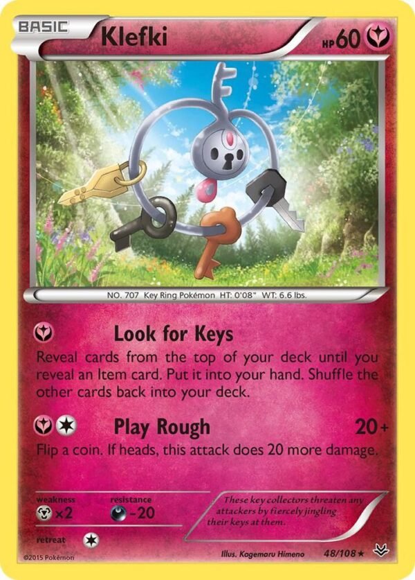Klefki 48/108 Reverse Holofoil XY – Roaring Skies