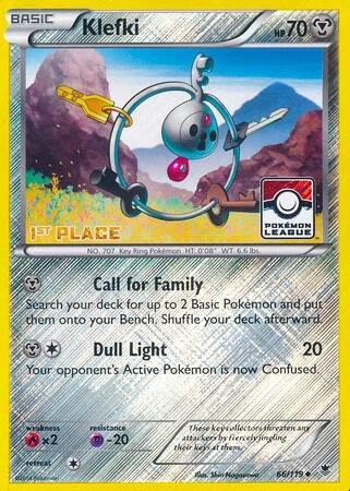 Klefki 66/119 (Pokemon League) [1st Place] 066/119 Reverse Holofoil League & Championship Cards