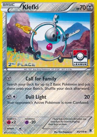 Klefki 66/119 (Pokemon League) [2nd Place] 066/119 Reverse Holofoil League & Championship Cards
