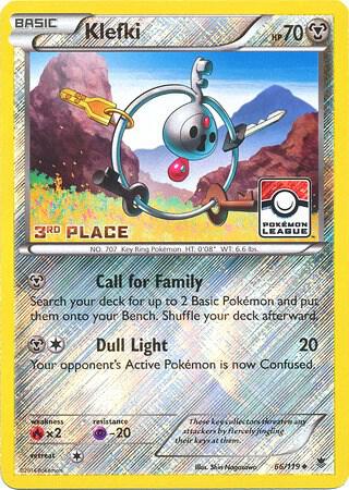 Klefki 66/119 (Pokemon League) [3rd Place] 066/119 Reverse Holofoil League & Championship Cards