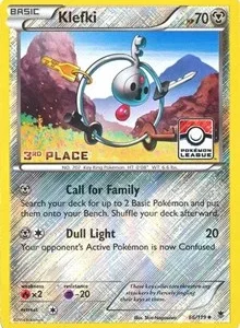 Klefki | 66/119 (Pokemon League) [3rd Place] | 066/119 | Reverse Holofoil | League & Championship Cards
