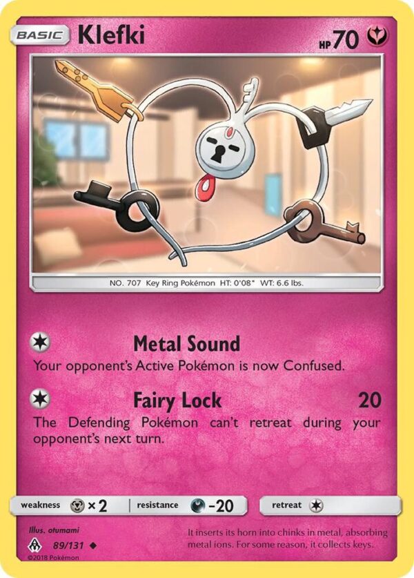 Klefki 89/131 Reverse Holofoil SM – Forbidden Light Klefki 89/131 Reverse Holofoil SM – Forbidden Light
