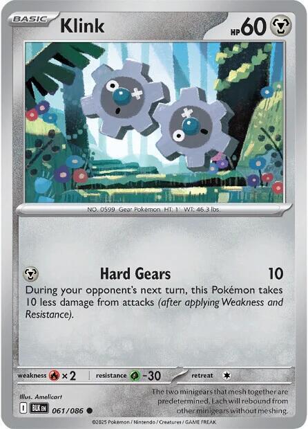 Klink 061/086 Reverse Holofoil SV: Black Bolt Klink 061/086 Reverse Holofoil SV: Black Bolt