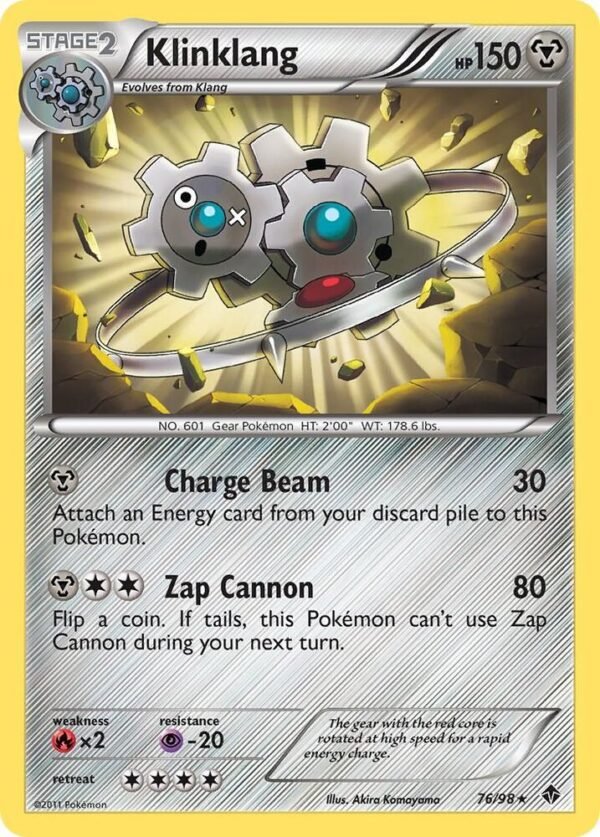 Klinklang 76/98 Reverse Holofoil Emerging Powers Klinklang 76/98 Reverse Holofoil Emerging Powers