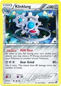 Klinklang | 76/114 (Cracked Ice Holo) | 076/114 | Reverse Holofoil | Blister Exclusives