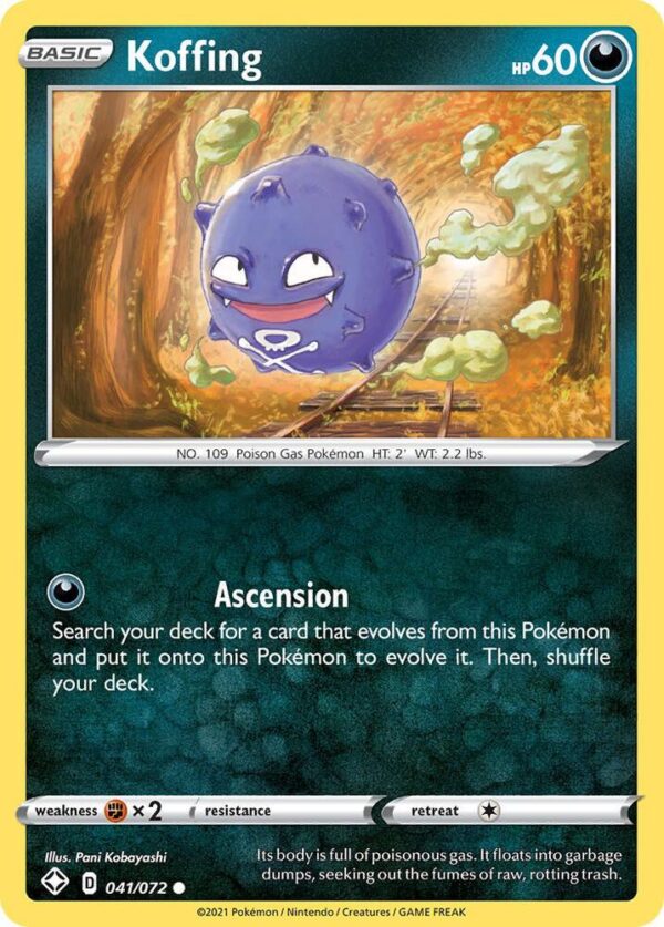 Koffing 041/072 Reverse Holofoil Shining Fates