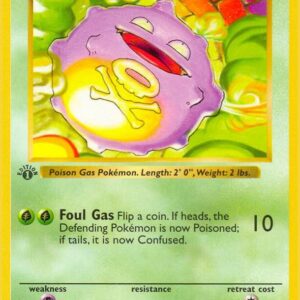 Koffing 051/102 1st Edition Base Set (Shadowless)