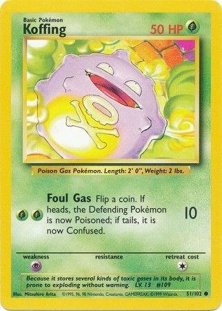Koffing 051/102 Normal Base Set