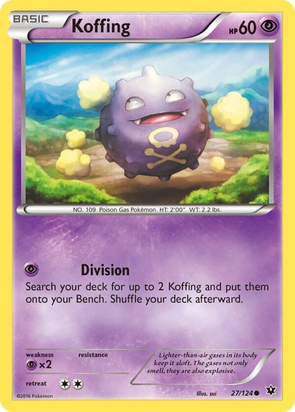 Koffing 27/124 Reverse Holofoil XY – Fates Collide