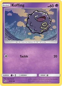Koffing | 28/68 | Reverse Holofoil | Hidden Fates Koffing | 28/68 | Reverse Holofoil | Hidden Fates
