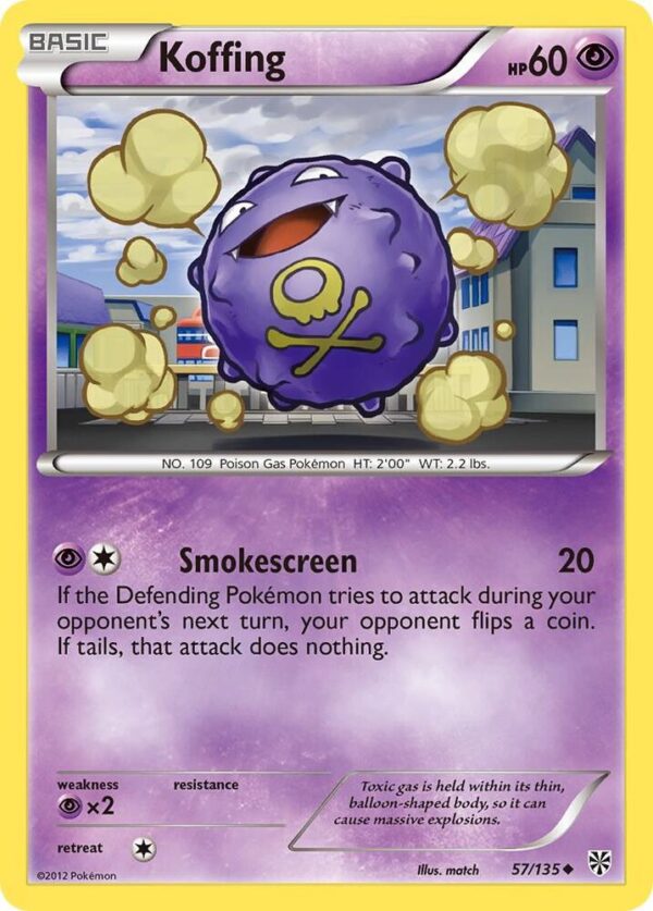 Koffing (57) 57/135 Reverse Holofoil Plasma Storm