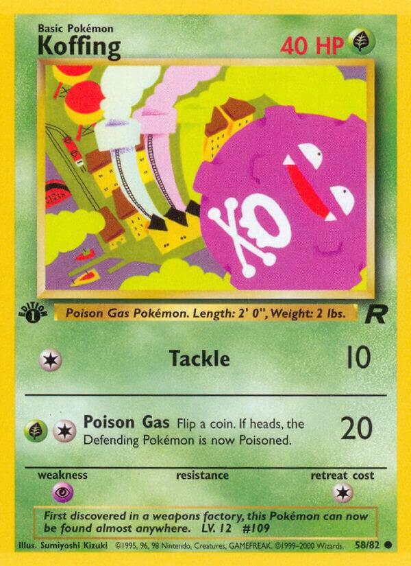 Koffing 58/82 Unlimited Team Rocket