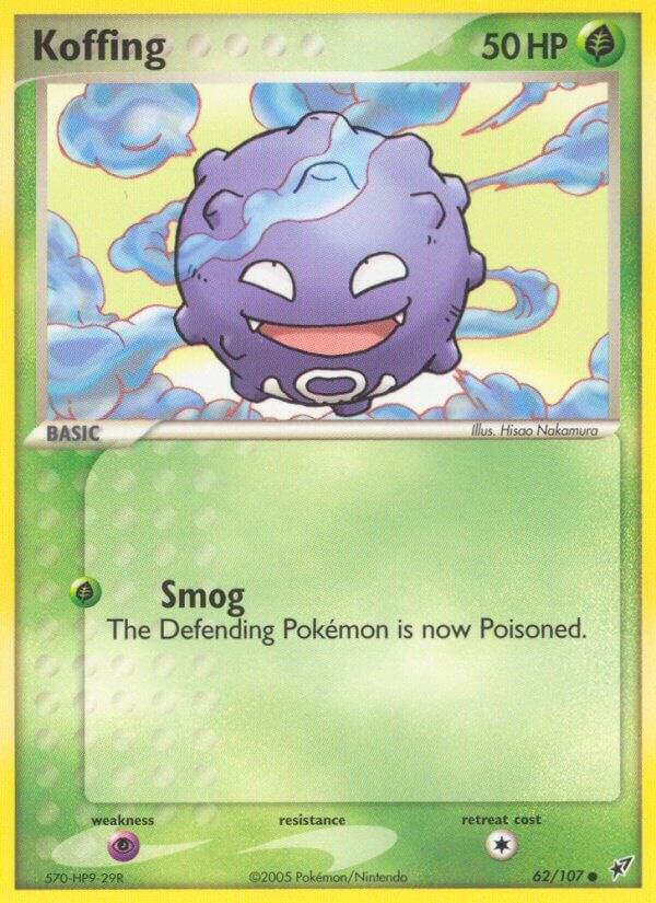 Koffing 62/107 Reverse Holofoil Deoxys