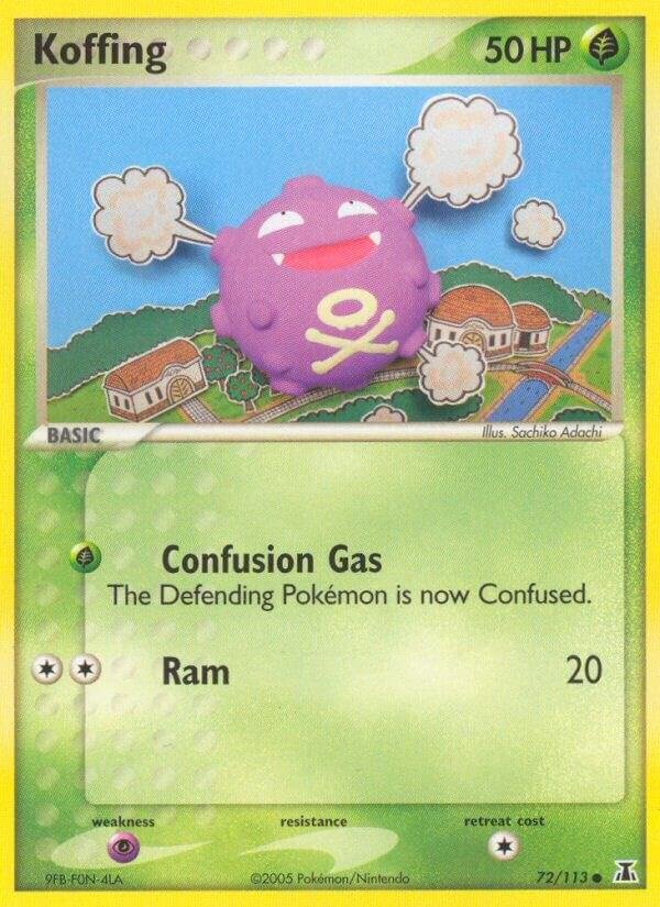 Koffing 72/113 Reverse Holofoil Delta Species Koffing 72/113 Reverse Holofoil Delta Species