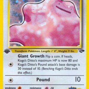 Koga’s Ditto 010/132 Unlimited Holofoil Gym Challenge
