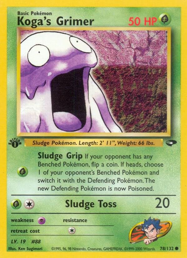 Koga’s Grimer 078/132 1st Edition Gym Challenge Koga’s Grimer 078/132 1st Edition Gym Challenge