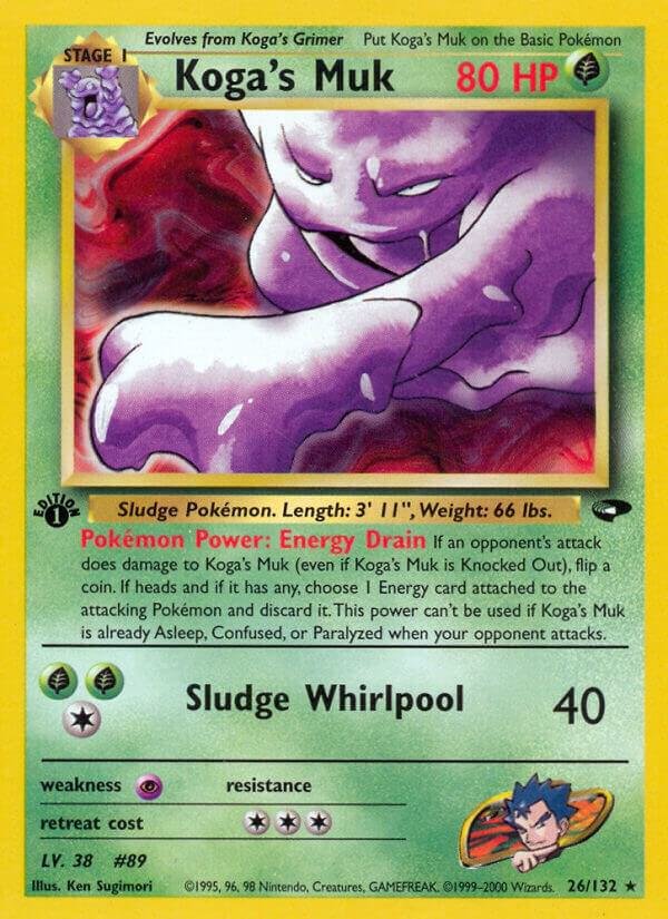 Koga’s Muk 026/132 1st Edition Gym Challenge