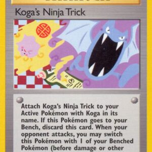 Koga’s Ninja Trick 115/132 1st Edition Gym Challenge Koga’s Ninja Trick 115/132 1st Edition Gym Challenge