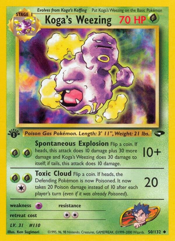 Koga’s Weezing 050/132 1st Edition Gym Challenge
